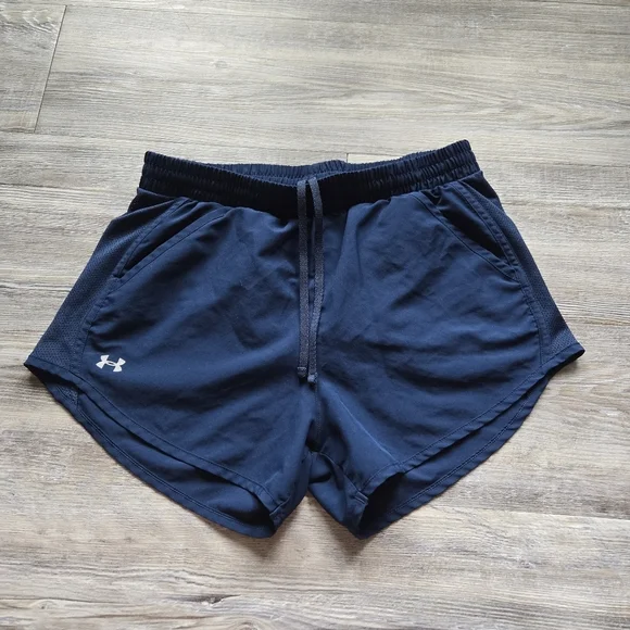 Under Armour Women's Navy Shorts - Picture 1 of 4